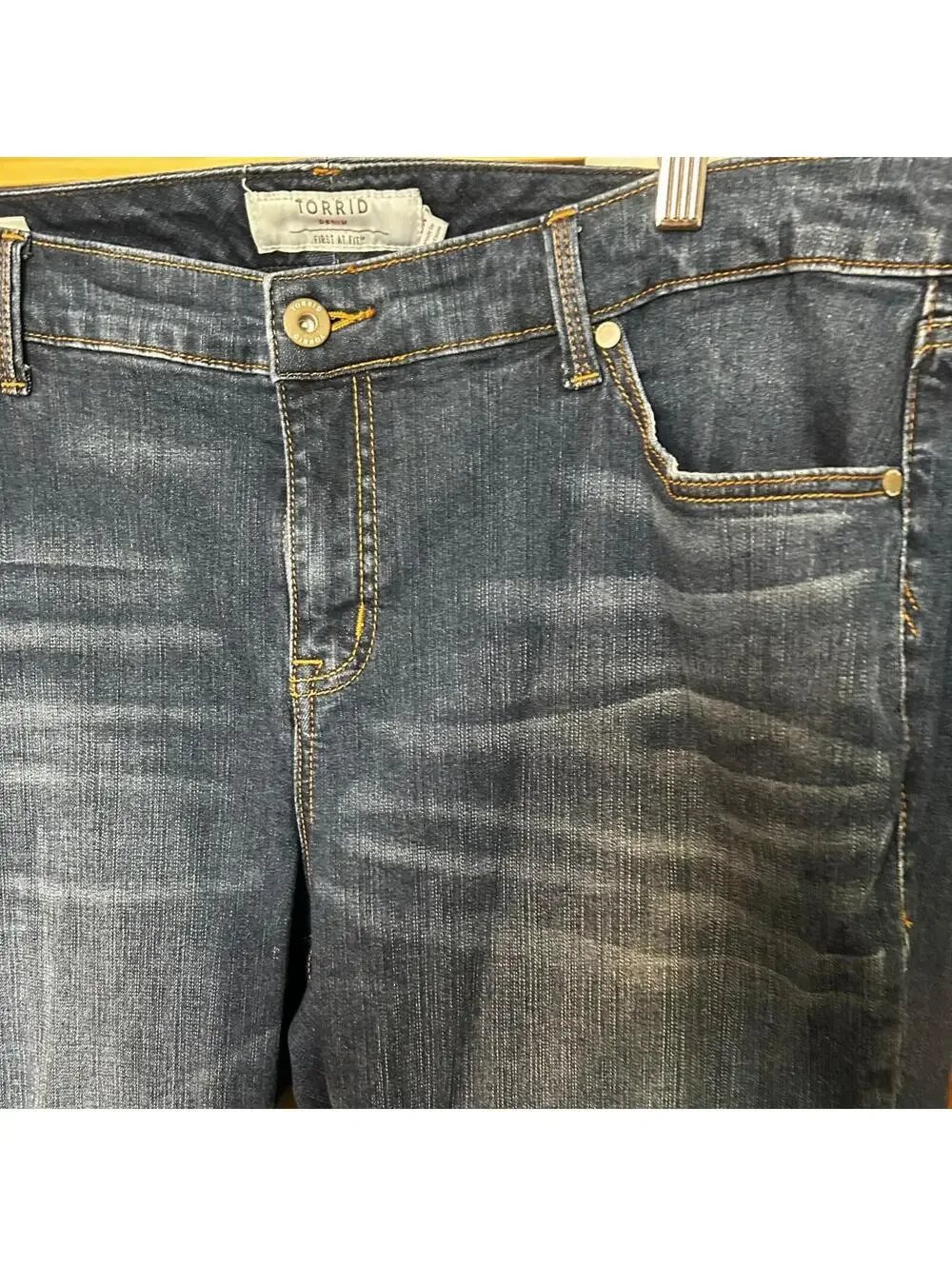 Torrid Denim Boyfriend Jeans Women's Plus Size 20R Blue Stretch 5-Pocket
